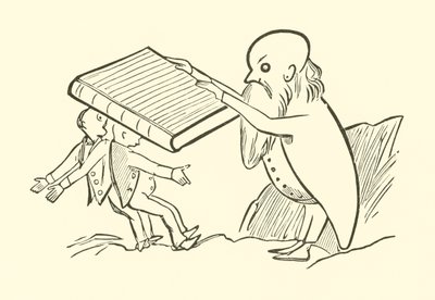 二人の老いた独身者（エングレービング 作： Edward Lear