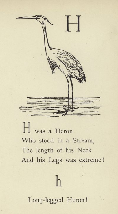 文字H 作： Edward Lear