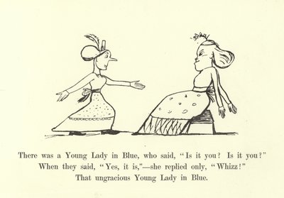 ブルーの若い女性がいました 作： Edward Lear