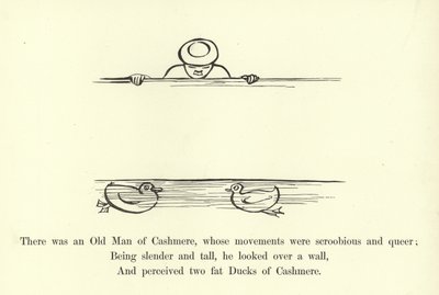 カシミヤの老人がいて、その動きは陰険で奇妙でした 作： Edward Lear