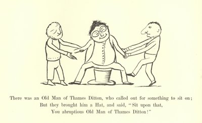 テムズ・ディットンの老人が座っていた何かを求めました 作： Edward Lear