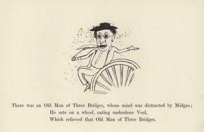 ミッジに気を取られた三橋の老人がいた 作： Edward Lear