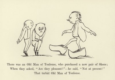トゥールーズの老人が新しい靴を購入しました 作： Edward Lear