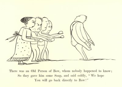 誰も知らないボウの老人がいた 作： Edward Lear