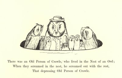 フクロウの巣に住む老人がいた 作： Edward Lear