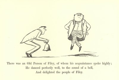 フィリーの老人がいました、彼の知人は非常に話しました 作： Edward Lear