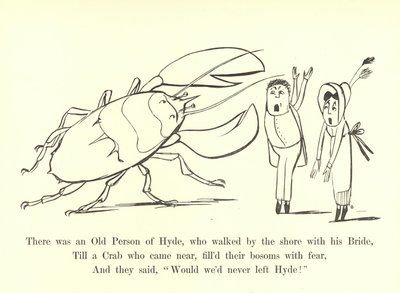 ハイドの老人が花嫁と一緒に海岸を歩いていました 作： Edward Lear