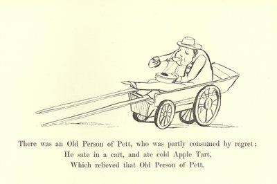 後悔に部分的に消費されたペットの老人がいました 作： Edward Lear