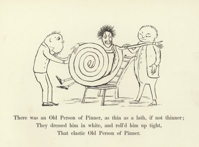 シンナーではないにしても、ラスと同じくらい薄いピンナーの老人がいました 作： Edward Lear