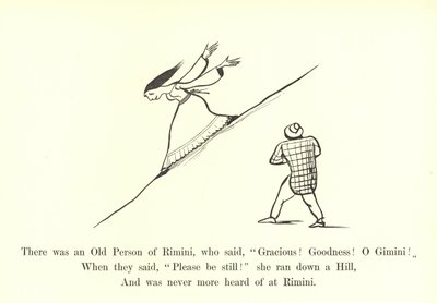 リミニの老人が言った、優雅な！よかった！おおジミニ！ 作： Edward Lear