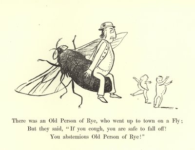 ライの老人が町に急いで上った 作： Edward Lear