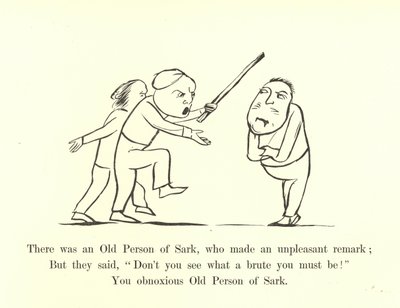不愉快な発言をしたサークの老人がいました 作： Edward Lear