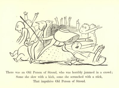ストラウドの老人が群衆の中でひどく詰まった 作： Edward Lear