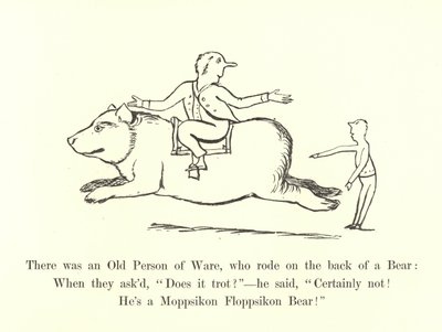 クマの背中に乗った老人がいた 作： Edward Lear