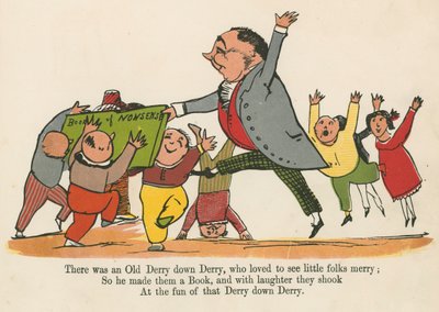 1875年にロンドンのフレデリックウォーンアンドカンパニーから出版された「A Book of Nonsense」の小さなデリーダウンデリーが大好きでした。 作： Edward Lear