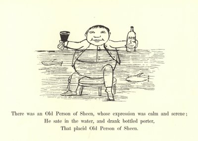 落ち着きのある穏やかな表情の老人がいた 作： Edward Lear