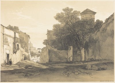 ヴィア・ポルタ・ピンチアーナ、ローマ 作： Edward Lear