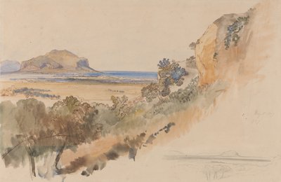 パレルモ近郊の眺め 作： Edward Lear