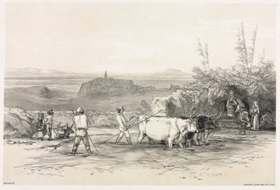 ローマとその周辺の景色: Roiate 作： Edward Lear