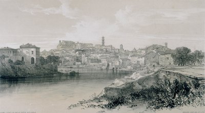 ローマとその周辺の景色：ポルタサンパオロ経由のローマ 作： Edward Lear