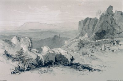 ローマとその周辺の景色：オレバノの景色 作： Edward Lear