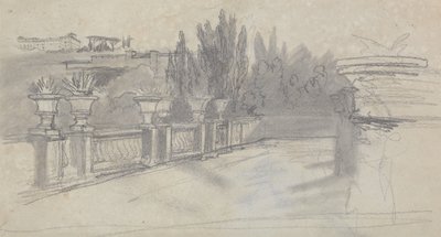 ヴィラ・トルラニア（旧ヴィラ・コンティ）、エラスカティ 作： Edward Lear
