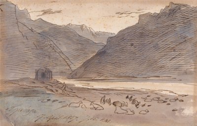 Vjose、1857年4月17日午後7時15分 作： エドワード・リア