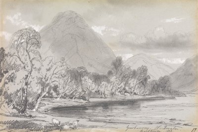 Yewbarrow、Wastwater、1836 年 9 月 16 日 作： Edward Lear