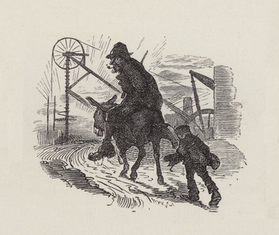 チャールズ・キングスレーの「The Water-Babies」のイラスト（彫刻）。 作： Edward Linley (after) Sambourne