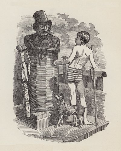 チャールズ・キングスレーの「The Water-Babies」のイラスト（彫刻）。 作： Edward Linley (after) Sambourne