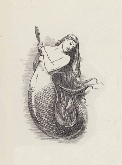 チャールズ・キングスレーの「The Water-Babies」のイラスト（彫刻）。 作： Edward Linley (after) Sambourne