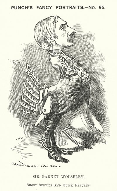 パンチ・カートゥーンガーネット・ウォルズリー 作： Edward Linley (after) Sambourne