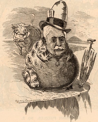 フェルディナンド・デ・レセップスの漫画 作： Edward Linley Sambourne