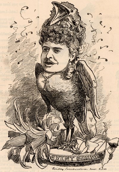 マダム・エマ・アルバーニ(1852-1930) 作： Edward Linley Sambourne