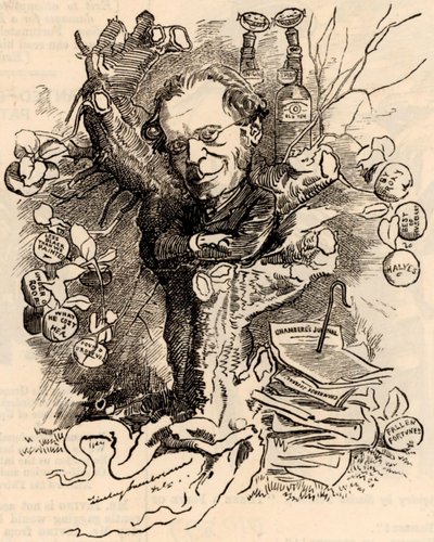 ジェームズ・ペインの肖像 作： Edward Linley Sambourne