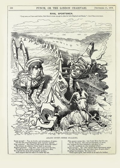 ライバルスポーツマン。 前に言ったように、十分な余地があると今言います...、1878. 作： Edward Linley Sambourne