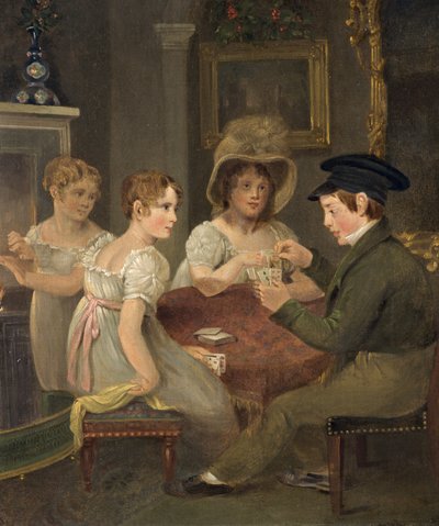 サラコーノック夫人と3人の子供、1810年頃 作： Edward Matthew Pearce