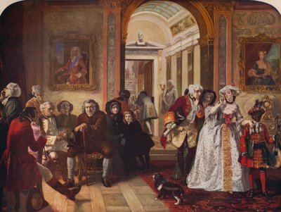 ジョンソン博士、チェスターフィールド卿の控室で、1748年、c1915 作： Edward Matthew Ward