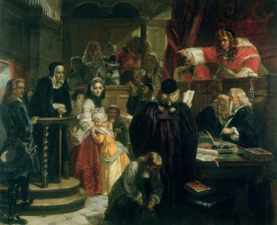 ジェフリーズ裁判官（1648-89）裁判でのリチャードバクスター（1615-91）での虐待虐待 作： Edward Matthew Ward