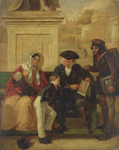 アブキールの退役軍人、1844年 作： Edward Matthew Ward