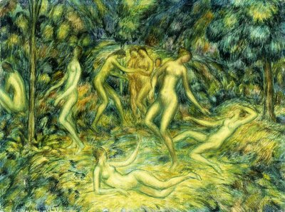 ニンフダンシング、1918 作： Edward Middleton Manigault