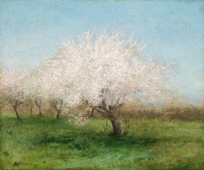 草原の林檎の木 1890年 （油彩・キャンバス） 作： Edward Mitchell Bannister