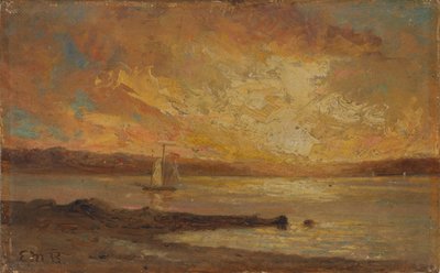 海上のボート 作： Edward Mitchell Bannister