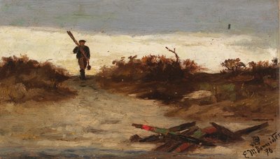 水辺の漁師 作： Edward Mitchell Bannister