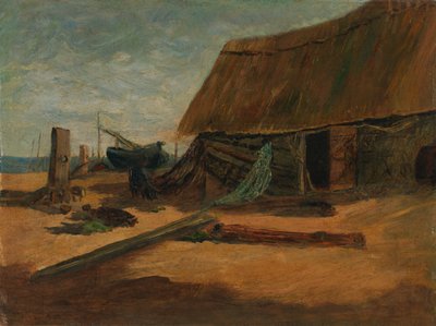 釣り小屋 作： Edward Mitchell Bannister