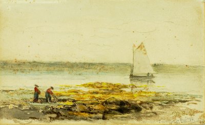 海岸の朝、1892 年。 作： Edward Mitchell Bannister
