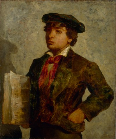 新聞少年 作： Edward Mitchell Bannister