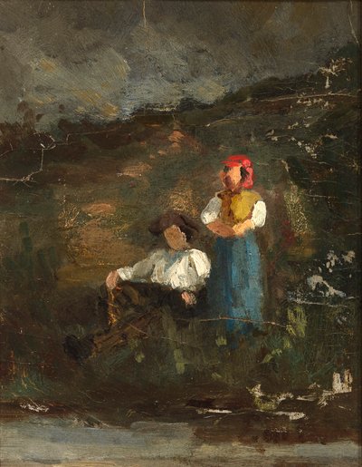 レポーズ 作： Edward Mitchell Bannister