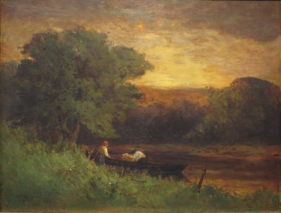 川の情景 作： Edward Mitchell Bannister