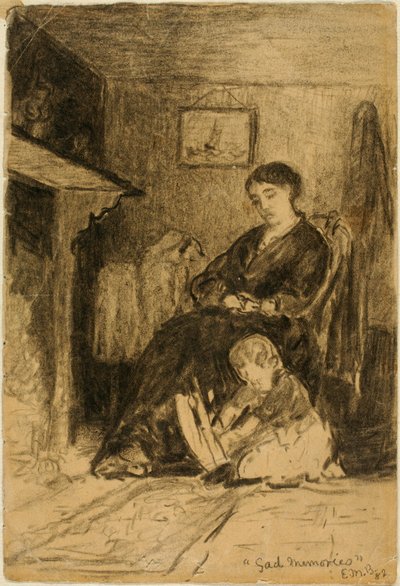 悲しい思い出 作： Edward Mitchell Bannister